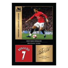 Icons Wall Art Cristiano Ronaldo Legends Signed A4 Printed Photo Picture Display Gift For Football Fans Digitally Reproduced Signature Unframed
