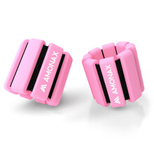 Amonax Adjustable Ankle and Wrist Weights Set, Fitness Leg Weights for Women Men, 1lb/2lb Pair for Strength Training, Pilates Weights Running Swimmin