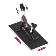 HAPBEAR Exercise Equipment Mat-60" x 30" 1/4" (152 x 76cm6mm), Treadmill Mat, Exercise Bike Mat, Heavy-Duty Floor Protector, Non-slip, Noise Reduct
