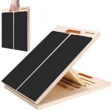 Slant Board for Calf Stretching, Adjustable Wooden Calf Stretcher Incline Board, Calf Stretch Board for Squats Leg Knees Heel Ankle Stretching