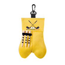Funny Golf Gifts for Men,Novelty PortableGolf Tee Holder Ball Bag with Hanging Clip Buckle,Personalised Ball Pouch Bag Golf Accessories for Husband B