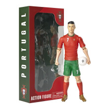 Megableu - Ronaldo Football Figure - 20 cm - Large Realistic & Articulated Football Figure - Official Licensed Product - 10 Points of Articulation -