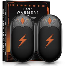 Hand Warmers Rechargeable 2 Pack, Portable Magnetic Electric Hand Warmer, Wolf-Shape Reusable Pocket Heater Up to 24 Hrs, Winter Gifts for Camping, H