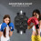 Active 100 Music Boxing Machine with Cool Lights, Bluetooth Connection, USB Charging, Wall-Mounted Boxing Machine with Boxing Pads for Safe Exercise, 4