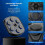Active 100 Music Boxing Machine with Cool Lights, Bluetooth Connection, USB Charging, Wall-Mounted Boxing Machine with Boxing Pads for Safe Exercise, 6
