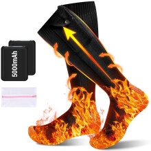 Heated Socks for Men Women, Brenth Electric Heated Socks with 2 Rechargeable 5V 5000mah Battery Powered 360 Foot Warmer 4 Levels Heating Suitable fo