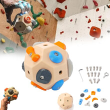Vutlace Handcrafted Boulder Blocks, Build Strength And Precision, Boulder Ball 3D Climbing Ball Rock Climbing Training Balls, Train Hand Strength, Fi