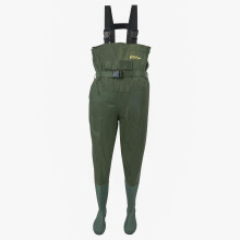 Michigan Nylon Chest Waders Including Belt OLIVE SIZE 11