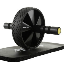 Bionix Ab Roller Exercise Wheel With Knee Mat & Non Slip Handles - Fitness Abs Roller Wheel Core Workout Cruncher Trainer, Home Gym Equipment Strengt