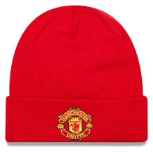 New Era Men's Manchester United Cuff Knit Hat Beanie, Red (Team), One Size (Manufacturer Size:One)