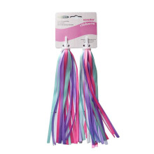 Vidillo 1 Pair Kid's Rainbow Bike Streamers For Girls Boys, 2 Pack Baby's Colorful Bicycle Grips Tassel Ribbons, Carrier Accessories Easy Attach To S