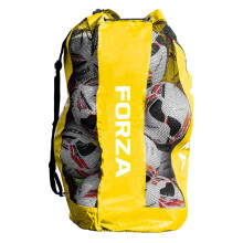 FORZA Premier Ball Carry Bag | Drawstring Football, Basketball, Netball & Volleyball Mesh Bag | 5 Colour Options - Heavy Duty Equipment Holdall | 12