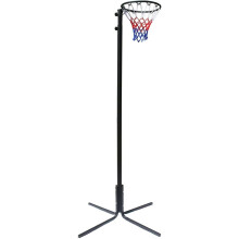 Bee-Ball Freestanding Netball Post, Full Size Training Set, Adjustable up to 3.05 meters - with official INF Hoop and Net Size (Post + Size 4 Netball