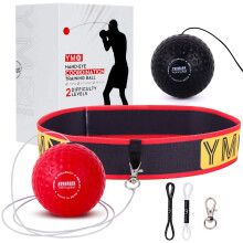 YMX BOXING Reaction Ball on String - Fight Ball with Adjustable Headband, Soft Foam Balls - Improve Hand Eye Coordination, Reaction Speed, Focus, Acc