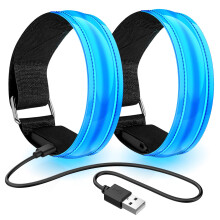 lanpard Rechargeable LED Armband | High Visibility Led Running Lights for Runners | Reflective Running Gear Light Up Armbands Reflectors | Running Gi