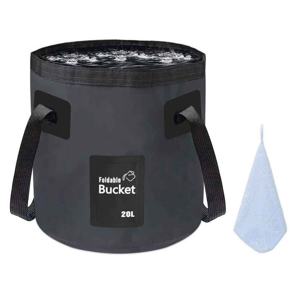 12L 20L Folding Water Bucket, Outdoor Sports Lightweight Portable Collapsible Bucket For Camping Traveling Picnic Hiking Fishing Boating Gardening Ca 54280984