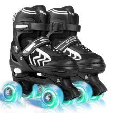Kids Roller Skates for Boys Girls Children Beginners 4 Sizes Adjustable Rol