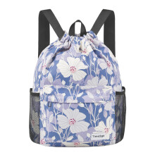 Risefit Drawstring Gym Bag String Backpack, Waterproof Swimming Bags PE Bags for School Kids Girls Boys