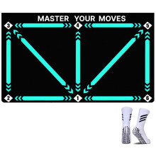Vasedos Offical XL 90x60 Cm Pro, Football Training Mat with Socks, Football training equipment, perfect football gifts for boys non-slip Carpet for B