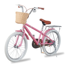 TRIOBLADE Girls Bike 16" 18" 20" 22" Kids Bike Pink Children Bicycle with Stabilizers Basket, Girls Children Bike Gift Ages 2-9 Years Old Adjustable