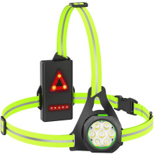 Husgw Running Lights for Runners Chest RunningLight Chest Light 120 Adjustable LED Run Chestlamp Rechargeable IPX65 Waterproof Reflective Runningla