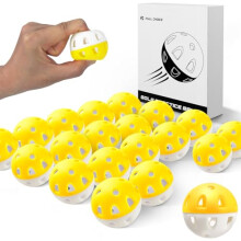 Full Choice Wear-Resistant Practice Golf Balls (20 Pack), High Visibility for Easy Tracking, Limited-Flight, Golf Balls Design, Indoor & Outdoor, 20