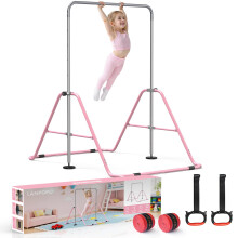 LANPOPO Foldable Gymnastics Bar with Elegant Gift Box Design, for Aged 5-12 Kids,Heavy-Duty Steel Design,Sturdy and Safe Gymnastics Training Bar,Spac