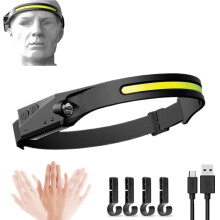Luxelight Led Headtorch, Luxe Light Head Torch, Lux Light LuxLight Head Torch, Super Bright 230 Wide Beam Headtorch, with Motion Sensor, for Running