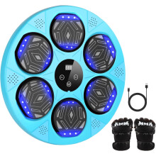 Music Boxing Machine,Boxing Machine Wall Mounted,Smart Bluetooth Boxing Trainer with LED Light Bluetooth,7 Speed Modes,Boxing Gloves for Adults Kids