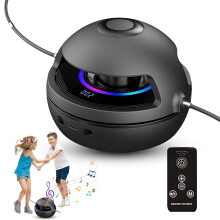 Smart Skipping Rope Kids,Cordless Skipping Ropes Machine for Adults,Bluetooth Music,1-10 Speed,Remote and Colored Breathing Light,kids Gym Equipment