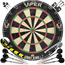 Viper by GLD Products Shot King Regulation Bristle Steel Tip Dartboard Set
