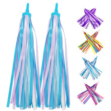 PLATT Kid's Bicycle Handlebar Streamers Colorful Ribbons Tassel for Girls Boys Bicycle Handlebar Scooter Handgrip (1Pair)