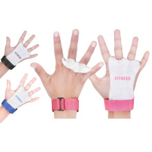 ULTRA FITNESS Kids Children Sizes gymnastic leather palm hand grips protectors junior (Pink, Small)