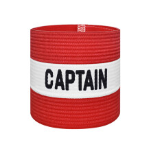 VerteLife Classic Captain's Armband for Football Training, Adult & Youths Elastic Sports Arm Band Captain Armbands (Junior, Red)