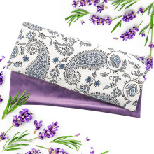 Hihealer Eye Pillow with Extra Cover Yoga Meditation Accessories Lavender Aromatherapy Weighted Eye Mask for Sleeping, Yoga, Meditation, Self Care Re