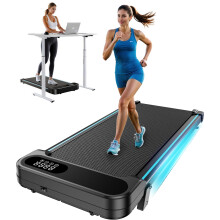 HUANUO Walking Pad Treadmill with 5% Incline, 150 kg Weight Capacity, 2.5 HP Under Desk Treadmill for Home and Office, Portable Walking Machine with
