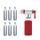 Peaken CO2 cartridge 16g threaded (Pump+6 pack cartridges) 1
