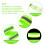 URAQT 4 PCS High Visibility Armbands Double Reflective Wrist Strap Running 3