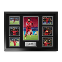 HWC Trading FR A2 Mohamed Mo Salah Liverpool Gifts Printed Signed Autograph Picture for Football Fans and Supporters - A2 Framed