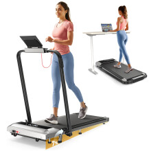 3 in 1 Folding Treadmill, Walking Pad with 7% Incline, 2.5HP Electric Treadmill for Home Under the Desk, Magnetic Remote Control, 12 km/h, 40x100cm,