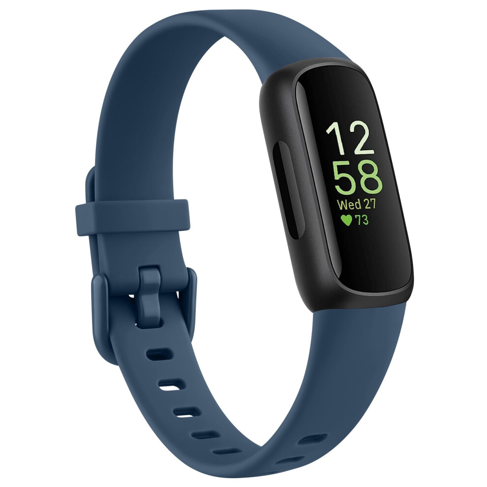 Tobfit Strap Compatible For Fitbit Inspire 3 For Women Men, Soft Silicone Replacement Wristband Watchband Accessories (Deep ) Blue 54784482
