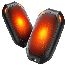 Joltix Hand Warmers 2 Pack 6000mAh Rechargeable, 3 Levels Heating Electric Hand Warmer, Reusable Hand Warmers Ideal for Outdoor, Camping, Hiking, Chr