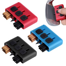 Eophmi Golf Club Cleaner Brush,3 Pcs Golf Club Brush,3 In 1 Golf Brush Cleaner,Pocket Size Groove Cleaner Golf,Portable Retractable Golf Ball Cleaner