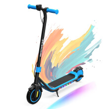 EVERCROSS E6 Electric Scooter for Kids, 7" Lightweight E-Scooter for Ages 6-12, Electric Scooter with A Range of Up to 20 km and 7-Color Lights, 3 Sp