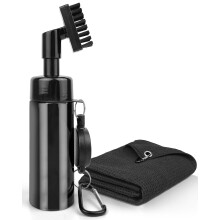 Victoper Golf Club Cleaning Brush Set, Golf Club Cleaner Brush with retractable cord & Golf Towel Golf Cleaning Brush with Water Spray Golf Club Clea