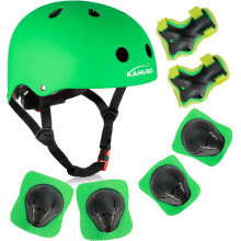 KAMUGO Kids Bike Helmet, Toddler Helmet for Ages 2-8 Boys Girls with Sports Protective Gear Set Knee Elbow Wrist Pads for Skateboard Cycling Scooter
