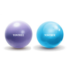 Yontree 2 Pack Soft Pilates Ball, 22-25cm Small Exercise Ball for Yoga, Pilates, Abdominal Workouts, Shoulder Therapy, Core Strengthening (Home & Gym