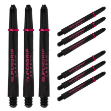 Harrows Darts 3 x Sets of Carbon ST Dart Stems - 9 Dart Shafts in Total - Available in 3 sizes - Tough Carbon Composite - Medium Red
