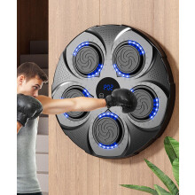 Music Boxing Machine, Smart Music Boxing Machine Home Wall Mount USB Charging Boxing Equipment Trainer for Kids Adults, Boxing Training Punching Mach