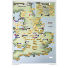92 Club Football Grounds 202526 Season Collect and Scratch Off Travel Map Maps International 29 x 42cm